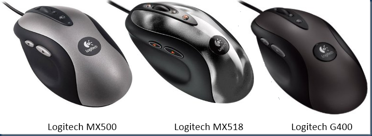 Schneider's Tech Blog: Logitech MX500 mouse replacement: Logitech G400